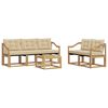 vidaXL Conjunto de sof&aacute;s de exterior 6 uds. y Beige