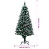 vidaXL Árbol de Navidad artificial Verde 180 cm PVC y Acero y Plástico