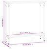 vidaXL Mesa consola madera de ingenier&iacute;a gris Sonoma 75x22,5x75 cm
