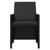 vidaXL Set comedor de jard&iacute;n 13 pzas con cojines rat&aacute;n sint&eacute;tico negro
