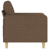 vidaXL Sillón de tela marrón 60 cm