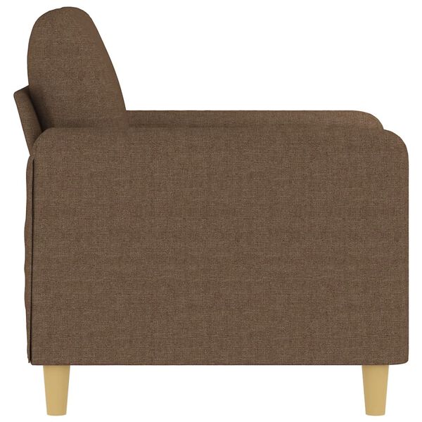 vidaXL Sillón de tela marrón 60 cm