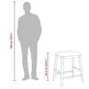 vidaXL Sillas de bar con cojines 2 uds madera maciza blanca caucho