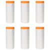 vidaXL L&aacute;mina de polvo con cinta adhesiva 6 uds. Transparente HDPE