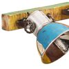 vidaXL L&aacute;mpara de pared industrial multicolor E27 90x25 cm