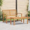 vidaXL Conjunto de sofá de jardín Natural Madera de teca maciza