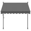 vidaXL Toldo retr&aacute;ctil de tela y acero gris antracita 200x150 cm