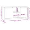 vidaXL Mueble de TV madera de ingeniería gris Sonoma 102x37,5x52,5 cm