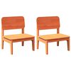 vidaXL Sillas de jard&iacute;n 2 uds marr&oacute;n cera 60x52,5x72 cm
