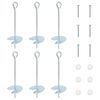 vidaXL Ancla de tierra 6 uds. &Oslash;10 x 30 cm Metal galvanizado Plateado