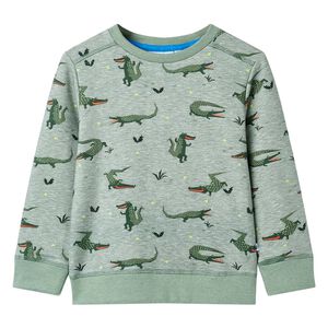 vidaXL Sudadera infantil caqui claro m&eacute;lange 92