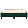 vidaXL Estructura Estructura de cama con somier terciopelo verde oscuro 120x200 cm