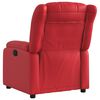 vidaXL Sill&oacute;n reclinable de cuero sint&eacute;tico rojo
