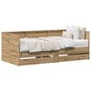 vidaXL Cama de día Roble artesanal 100 x 200 cm Madera contrachapada