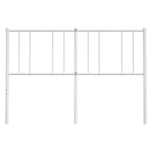 vidaXL Cabecero de metal blanco 120 cm
