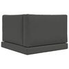 vidaXL Coj&iacute;n para sof&aacute; de exterior 3 pcs Antracita Poli&eacute;ster