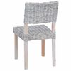 vidaXL Silla de comedor 2 pcs Lavado 46 x 55 x 84 cm Rat&aacute;n Kubu