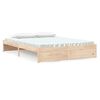vidaXL Estructura de cama doble sin colch&oacute;n madera maciza 150x200 cm