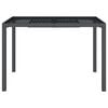 vidaXL Mesa de jard&iacute;n de acero gris antracita 110x80x72 cm