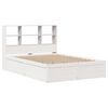 vidaXL Estructura de cama sin colch&oacute;n madera maciza blanca 120x190 cm