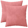 vidaXL Funda de almohada 2 pcs HEERLEN Rosa 35 x 35 cm Terciopelo
