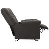 vidaXL Sill&oacute;n reclinable de tela gris oscuro