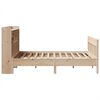 vidaXL Estructura de cama sin colch&oacute;n madera de pino blanco 150x200 cm