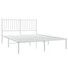 vidaXL Estructura cama sin colchón con cabecero metal blanco 135x190cm