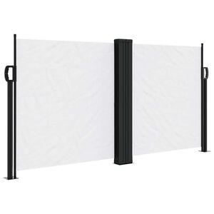 vidaXL Toldo lateral retr&aacute;ctil blanco 120x1200 cm