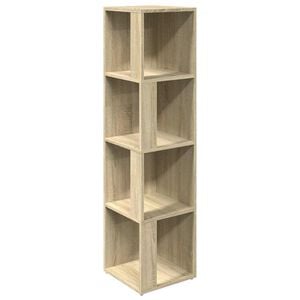 vidaXL Mueble de esquina madera contrachapada roble Sonoma 33x33x132cm