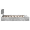 vidaXL Estructura de cama con estante Gris Concreto 160 x 200 cm