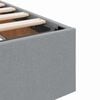 vidaXL Cama con almacenamiento y colch&oacute;n Gris Claro 90 x 190 cm