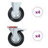 vidaXL Ruedas 8 unidades 200 mm