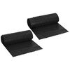 vidaXL Hoja de Drenaje Acanalada 2 uds. Negro 0,5 x 20 m HDPE