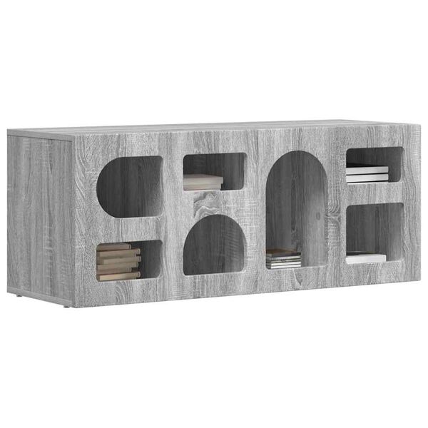vidaXL Mueble de TV Gris Sonoma 100 x 35 x 40 cm Madera de ingenier&iacute;a