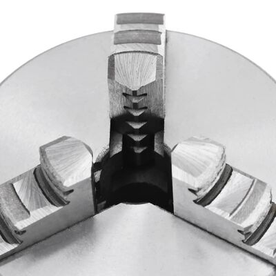 vidaXL Mandril de torno autocentrante de 3 mordazas 80 mm acero