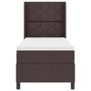 vidaXL Cama tipo Box Spring con colch&oacute;n Marr&oacute;n oscuro 80 x 200 cm tela