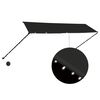 vidaXL Toldo retr&aacute;ctil con LED gris antracita 350x150 cm