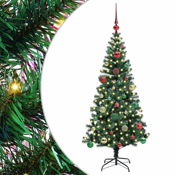 vidaXL &Aacute;rbol de Navidad Artificial Preiluminado Verde 150 cm