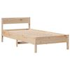 vidaXL Estructura de cama sin colch&oacute;n madera maciza de pino 100x200 cm