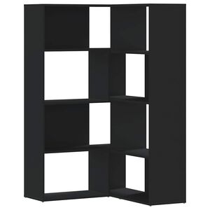 vidaXL Estanter&iacute;a de esquina 4 niveles madera blanco 85x85x140 cm