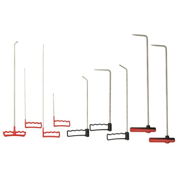 vidaXL Varillas de reparaci&oacute;n de abolladuras 9 pzas acero inoxidable