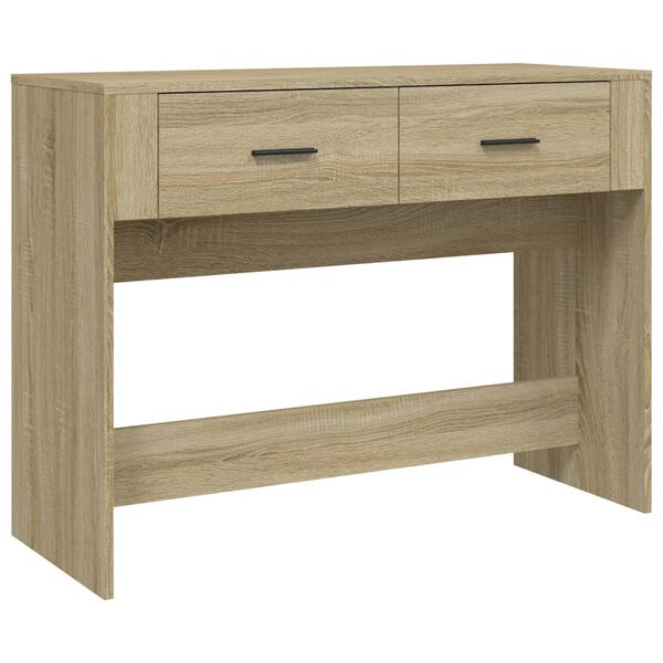 vidaXL Mesa consola madera contrachapada roble Sonoma 100x39x75 cm