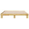 vidaXL Estructura de cama sin colchón 200x200 cm madera maciza roble