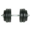 vidaXL Juego de mancuernas 9 piezas 15 kg