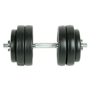 vidaXL Juego de mancuernas 9 piezas 15 kg