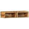 vidaXL Muebles de TV de pared 2 uds madera maciza de mango rugosa