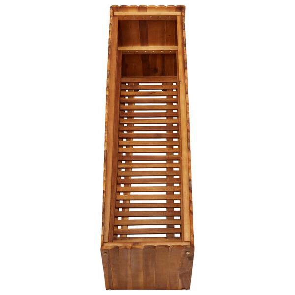 vidaXL Arriate de madera maciza de acacia 100x30x50 cm