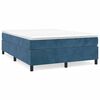 vidaXL Estructura de cama con somier terciopelo azul oscuro 140x200cm