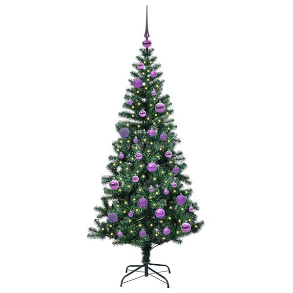 vidaXL Árbol de Navidad Artificial Preiluminado Verde 150 cm
